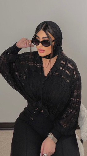 شومیز گیپور فول قواره جلوگره